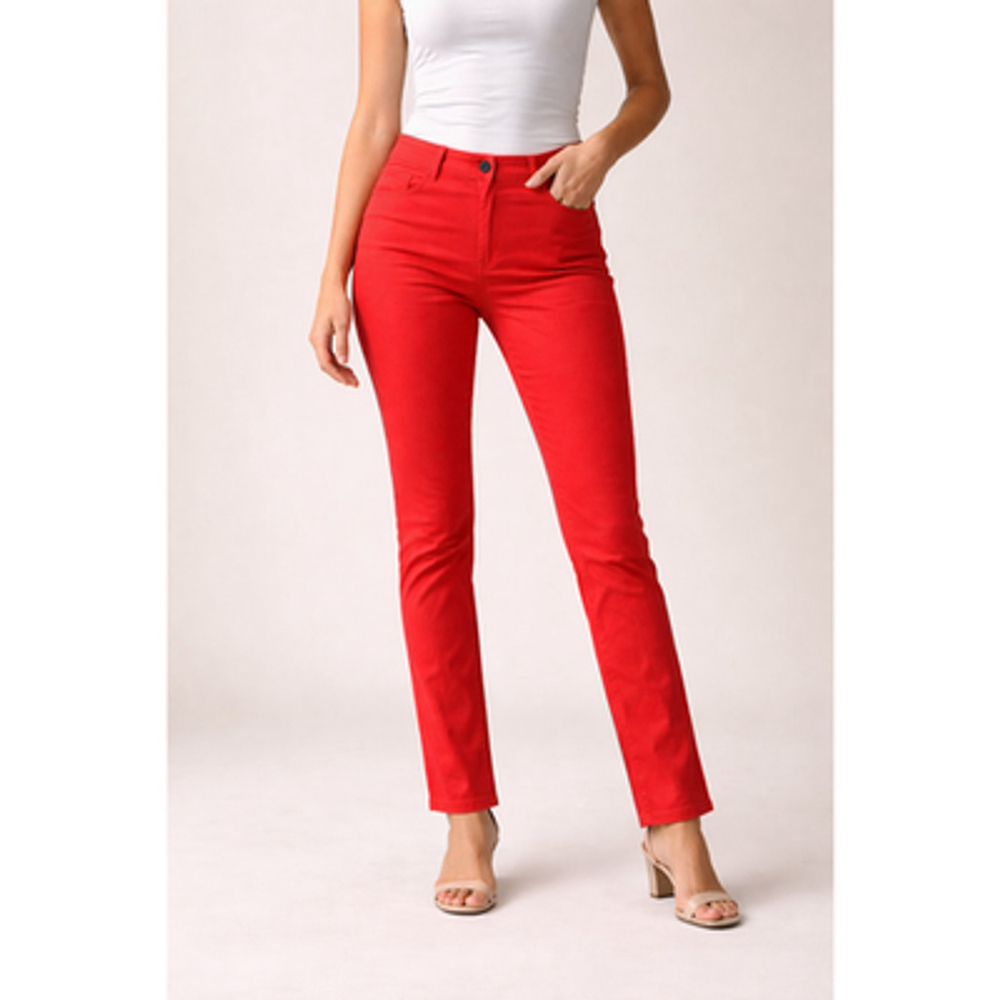 Bright Orange Natalie Fit Cropped High Rise Size 12
